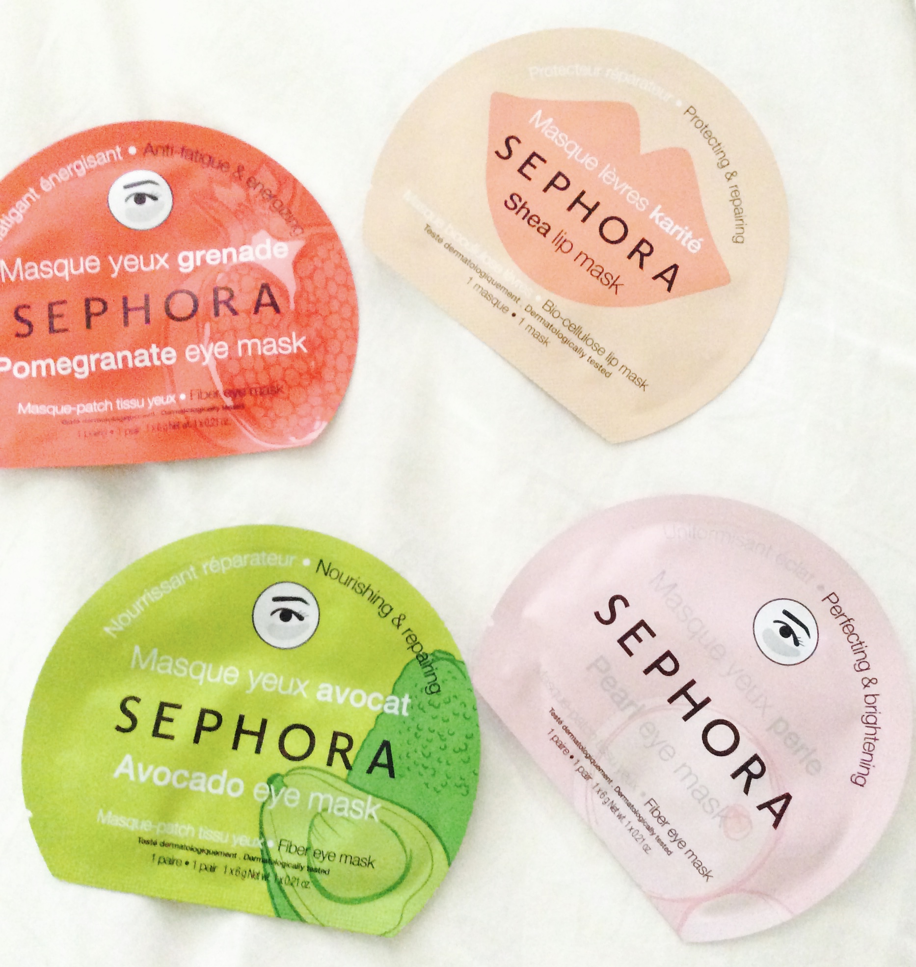 Sephora Pomegranate eye mask Simply Gold